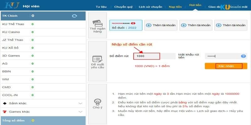 Với các bước hướng dẫn đơn giản về cách rút tiền Kubet